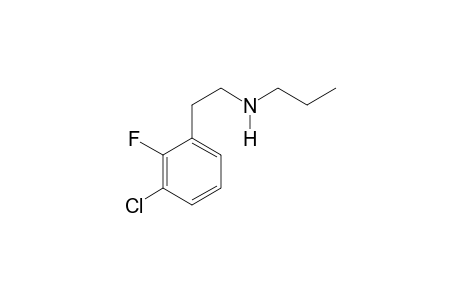 N-Propyl-3-chloro-2-fluorophenethylamine