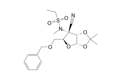 3-AMINO-5-O-BENZYL-3-C-CYANO-3-DEOXY-3-N-ETHANESULFONYL-1,2-O-ISOPROPYLIDENE-3-N-METHYL-ALPHA-D-RIBOFURANOSE