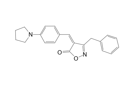 (4Z)-3-benzyl-4-{[4-(pyrrolidin-1-yl)phenyl]methylidene}-4,5-dihydro-1,2-oxazol-5-one
