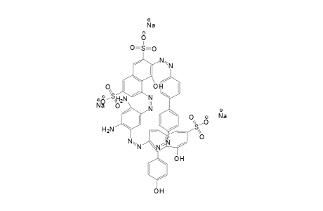 2,7-Naphthalenedisulfonic acid, 5-[[2,4-diamino-5-[(8-hydroxy-6-sulfo-2-naphthalenyl)azo]phenyl]azo]-4-hydroxy-3-[[4'-[(4-hydroxyphenyl)azo][1,1'-biphenyl]-4-yl]azo]-, trisodium salt