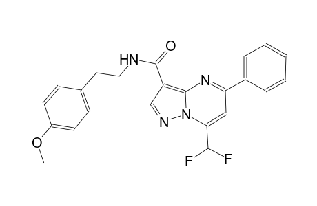 7-(difluoromethyl)-N-[2-(4-methoxyphenyl)ethyl]-5-phenylpyrazolo[1,5-a]pyrimidine-3-carboxamide