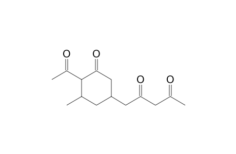 2-Acetyl-3-methyl-5-(3-acetylacetonyl)cyclohexanone