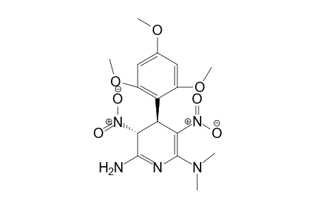 (R*,R*)-(+/-)-6-Amino-3,4-dihydro-2-dimethylamino-3,5-dinitro-4-(2,4,6-trimethoxyphenyl)pyridine