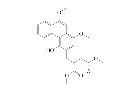 4-Hydroxy-1,9-Dimethoxy-3-[(2,3-(dimethoxycarbonyl)eth-1-yl)methyl]phenathrene