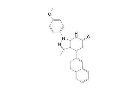 6H-pyrazolo[3,4-b]pyridin-6-one, 1,4,5,7-tetrahydro-1-(4-methoxyphenyl)-3-methyl-4-(2-naphthalenyl)-