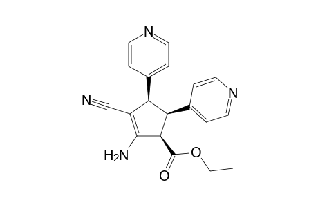 2-Cyclopentene-1-carboxylic acid, 2-amino-3-cyano-4,5-di-4-pyridinyl-, ethyl ester, (1.alpha.,4.alpha.,5.beta.)-