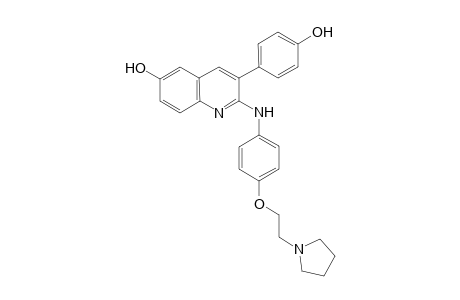 3-(4-hydroxyphenyl)-2-(4-(2-(1-pyrrole)ethoxy)aniline)quinoline-6-phenol