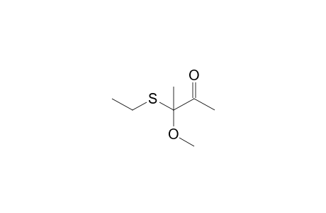 3-(Ethylthio)-3-methoxy-2-butanone