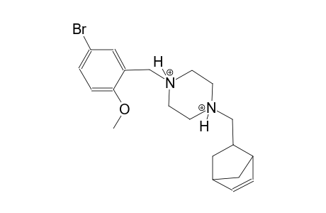 1-(bicyclo[2.2.1]hept-5-en-2-ylmethyl)-4-(5-bromo-2-methoxybenzyl)piperazinediium
