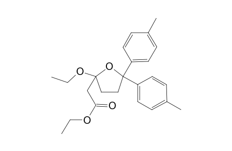 2-[2-ethoxy-5,5-bis(4-methylphenyl)-2-oxolanyl]acetic acid ethyl ester