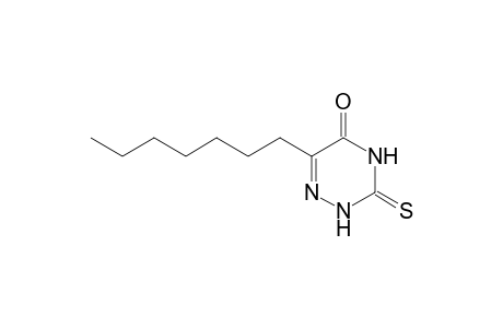 as-Triazin-5-ol, 6-heptyl-3-mercapto-