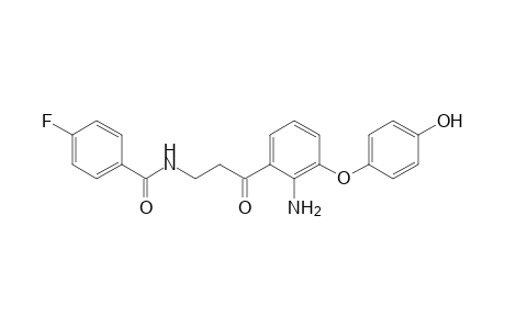 N-(3-(2-Amino-3-(4-hydroxyphenoxy)phenyl)-3-oxopropyl)-4-fluorobenzamide