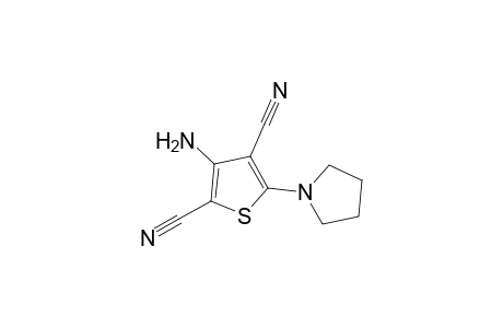 3-Amino-5-(1-pyrrolidinyl)-2,4-thiophenedicarbonitrile