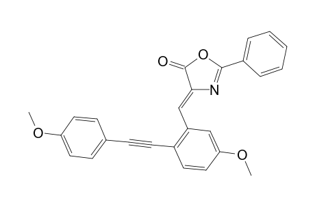 (Z)-4-(5-Methoxy-2-((4-methoxyphenyl)ethynyl)benzylidene)-2-phenyloxazol-5(4H)-one