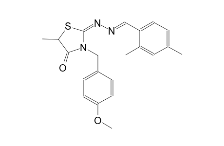 2,4-dimethylbenzaldehyde [(2E)-3-(4-methoxybenzyl)-5-methyl-4-oxo-1,3-thiazolidin-2-ylidene]hydrazone