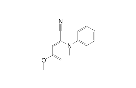 (Z)-4-Methoxy-2-(N-methylanilino)penta-2,4-dienenitrile