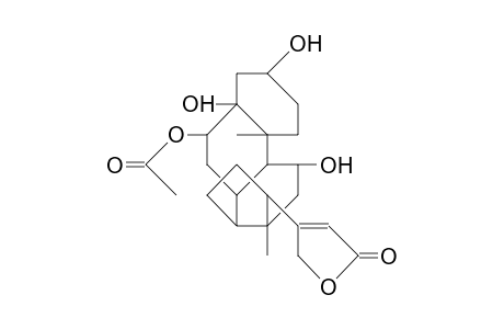 3.alpha.,5.alpha.,11.alpha.-Trihydroxy-6-O-acetyl-17.beta.-(2',5'-dihydro-5'-oxo-3'-furyl)-androstan