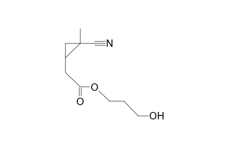 cis-1-(2-Oxo-3,7-dioxa-heptyl)-2-cyano-2-methyl-cyclopropane
