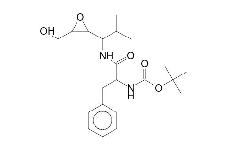 1-Hexanol, (4S)-[(tert.butyloxycarbonyl)-(S)-phenylalanylamino]-2,3-epoxy-5-methyl-
