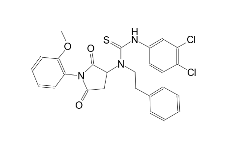 N'-(3,4-dichlorophenyl)-N-[1-(2-methoxyphenyl)-2,5-dioxo-3-pyrrolidinyl]-N-(2-phenylethyl)thiourea
