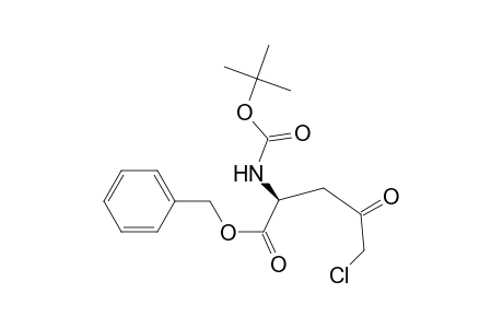 Benzyl 2(S)-[(tert-butoxycarbonyl)amino]-4-oxo-5-chloropentanoate