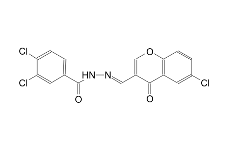 3,4-dichloro-N'-[(E)-(6-chloro-4-oxo-4H-chromen-3-yl)methylidene]benzohydrazide