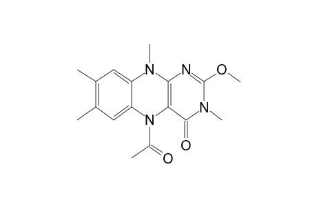 5-acetyl-2-methoxy-3,7,8,10-tetramethylbenzo[g]pteridin-4-one