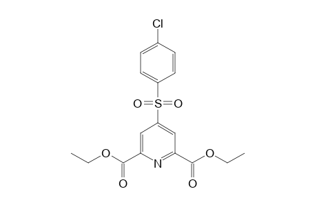 4-(p-chlorophenylsulfonyl)-2,6-pyridinedicarboxylic acid, diethyl ester