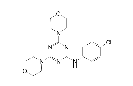 N-(4-chlorophenyl)-4,6-di(4-morpholinyl)-1,3,5-triazin-2-amine