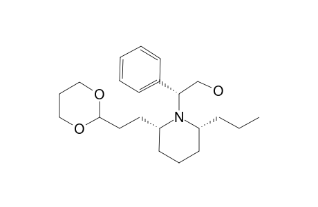 (2R,6R)-2-[2-(1,3-DIOXAN-2-YL)-ETHYL]-1-[(1R)-2-HYDROXY-1-PHENYLETHYL]-6-PROPYLPIPERIDINE