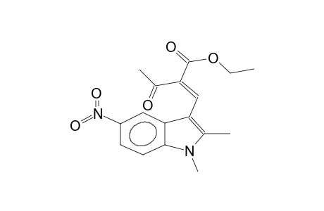 1,2-dimethyl-3-(2-ethoxycarbonyl-3-oxo-1-butenyl)-5-nitrobenzopyrrole