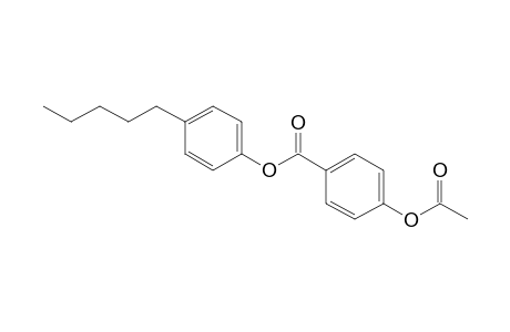 Benzoic acid, 4-(acetyloxy)-, 4-pentylphenyl ester