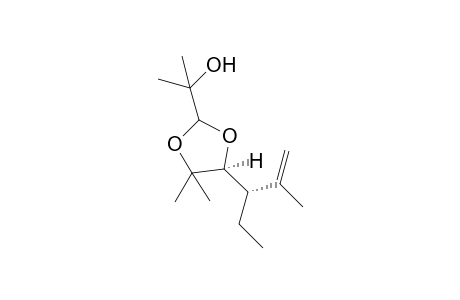2-((5S)-4,4-dimethyl-5-((S)-2-methylpent-1-en-3-yl)-1,3-dioxolan-2-yl)propan-2-ol
