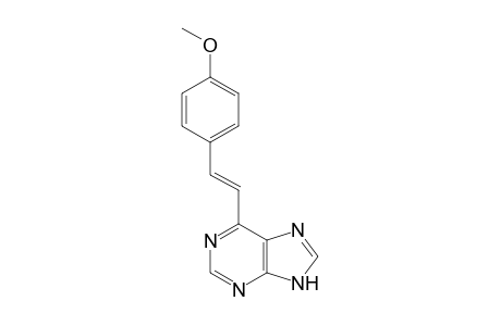 6-[(E)-2-(4-methoxyphenyl)ethenyl]-7H-purine
