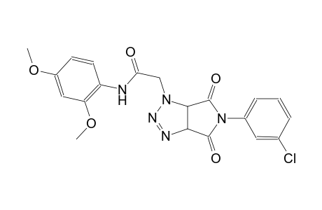 2-(5-(3-chlorophenyl)-4,6-dioxo-4,5,6,6a-tetrahydropyrrolo[3,4-d][1,2,3]triazol-1(3aH)-yl)-N-(2,4-dimethoxyphenyl)acetamide