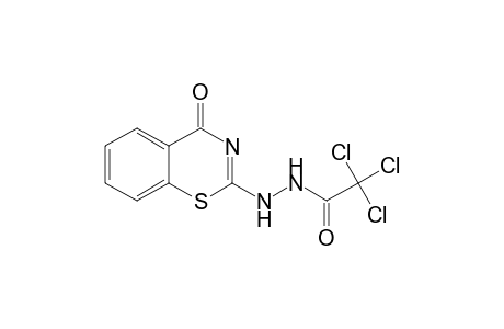 2,2,2-trichloro-N'-(4-keto-1,3-benzothiazin-2-yl)acetohydrazide