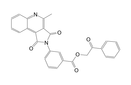 2-oxo-2-phenylethyl 3-(4-methyl-1,3-dioxo-1,3-dihydro-2H-pyrrolo[3,4-c]quinolin-2-yl)benzoate