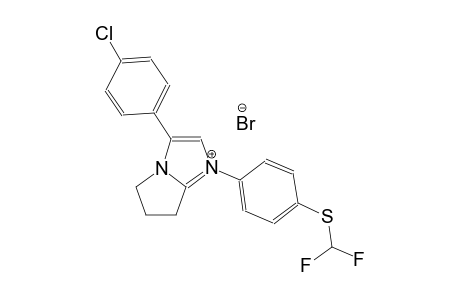 3-(4-chlorophenyl)-1-{4-[(difluoromethyl)sulfanyl]phenyl}-6,7-dihydro-5H-pyrrolo[1,2-a]imidazol-1-ium bromide