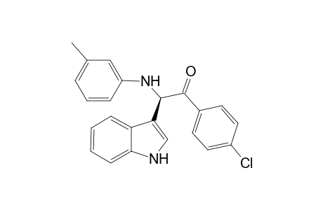1-(4-Chlorophenyl)-2-(1H-indol-3-yl)-2-(m-tolylamino)ethanone