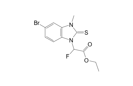 Ethyl 2-(5-bromo-3-methyl-2-thioxo-2,3-dihydro-1H-benzo[d]imidazol-1-yl)-2-fluoroacetate