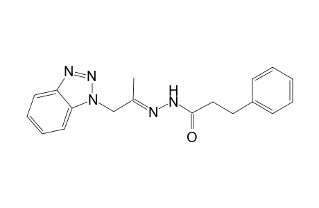 N'-[(E)-2-(1H-1,2,3-Benzotriazol-1-yl)-1-methylethylidene]-3-phenylpropanohydrazide
