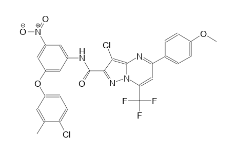 pyrazolo[1,5-a]pyrimidine-2-carboxamide, 3-chloro-N-[3-(4-chloro-3-methylphenoxy)-5-nitrophenyl]-5-(4-methoxyphenyl)-7-(trifluoromethyl)-