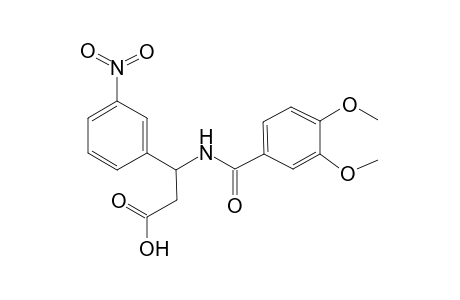 3-(3-nitrophenyl)-3-(veratroylamino)propionic acid