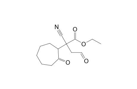 Ethyl 2-cyano-2-(2-oxocycloheptyl)-4-oxobutyrate