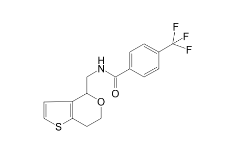 N-(6,7-Dihydro-4H-thieno[3,2-c]pyran-4-ylmethyl)-4-(trifluoromethyl)benzamide
