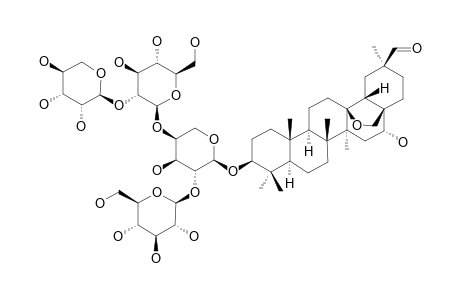 ARDISIACRISPIN-A;#4;CYCLAMIRITIN-A-3-BETA-O-[BETA-D-XYLOPYRANOSYL-(1->2)-BETA-D-GLUCOPYRANOSYL-(1->4)-[BETA-D-GLUCOPYRANOSYL-(1->2)]-ALPHA-L-ARABINOPYRANOSIDE]