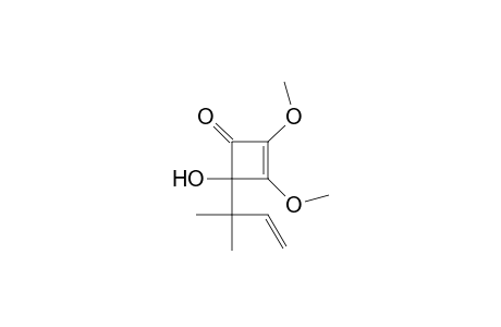 4-Hydroxy-2,3-dimethoxy-4-(1,1-dimethyl-2-propenyl)-2-cyclobuten-1-one