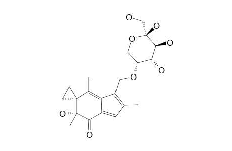 (5'R)-5'-hydroxy-2',5',7'-trimethyl-1'-[[(3R,4S,5S,6R)-4,5,6-trihydroxy-6-methylol-tetrahydropyran-3-yl]oxymethyl]spiro[cyclopropane-1,6'-indene]-4'-one