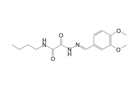 acetic acid, (butylamino)oxo-, 2-[(E)-(3,4-dimethoxyphenyl)methylidene]hydrazide
