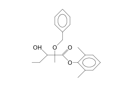 (2RS, 3RS)-2-Benzyloxy-3-hydroxy-2-methyl-pentanoic acid, 2',6'-dimethyl-phenyl ester